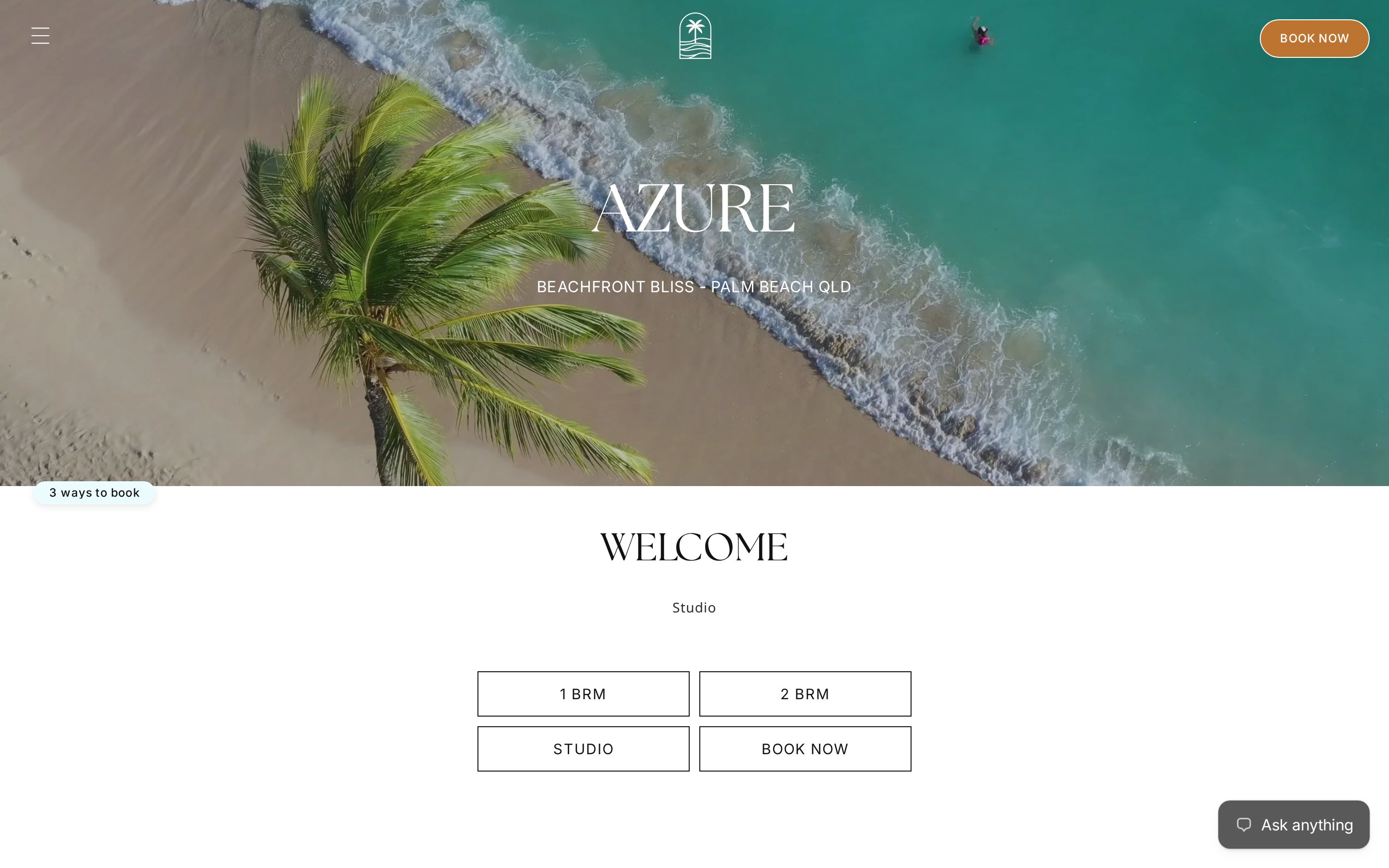 azure beachfront desktop website