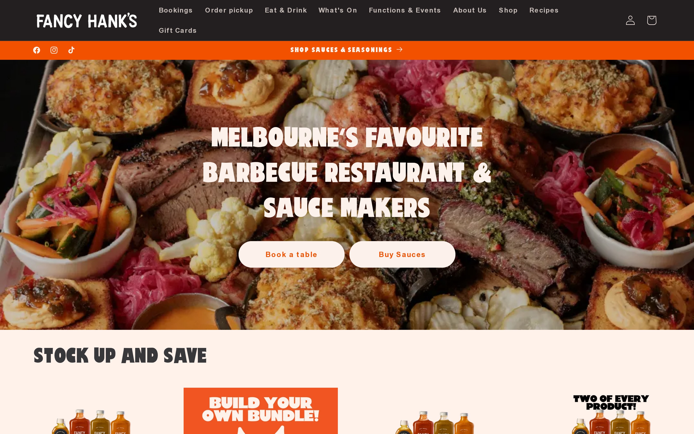 fancy hank’s desktop website