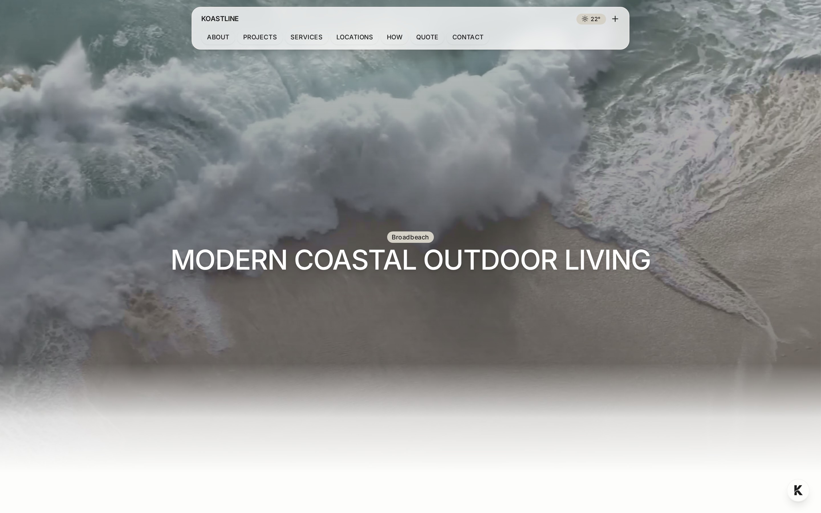 koast line desktop website